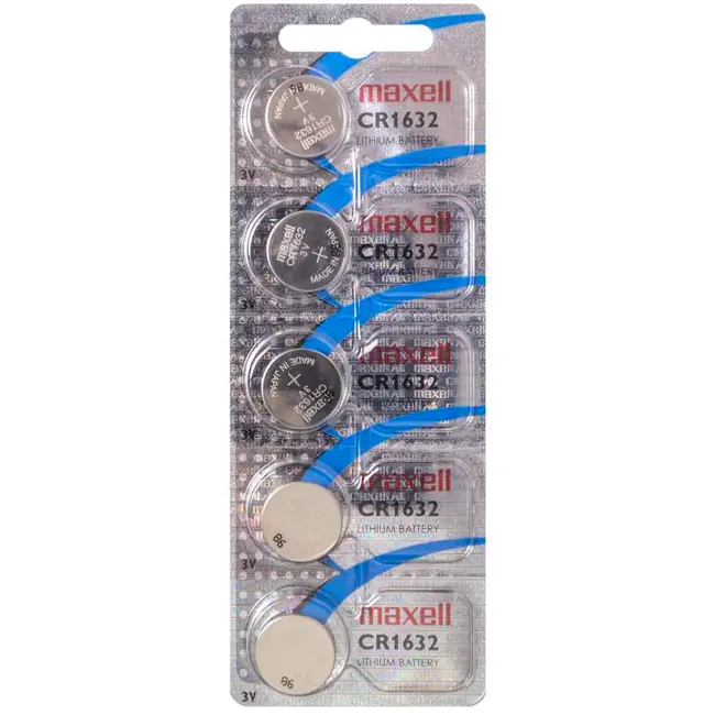 Pilhas CR1632 Lítio Maxell 5un 1 Pilhas CR1632 Lítio Maxell 5un - 4902580776473