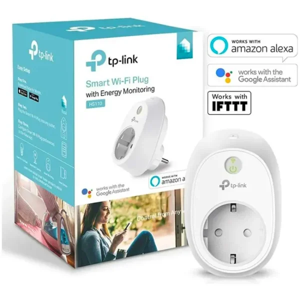 Tomada Inteligente TP-Link HS110 Wi-Fi Branca - HS110(EU)