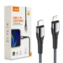 Cabo USB-C Para Lightning Ldnio 18W 2M Carregamento Rapido Cinza - LC112