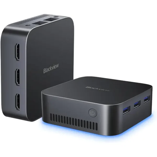 Mini PC Blackview MP80 Intel N5095, 12GB, 256GB SSD, WIFI, W11P Preto - 6931548313878 Mini PC Blackview MP80 Intel N99 16GB 512GB SSD W11P Preto 6931548314165