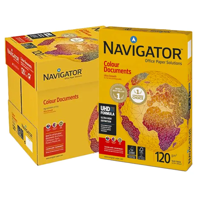 Resma de Papel A4 120GRS Navigator 250F 2 Resma de Papel A4 120GRS Navigator 250F - NA4_120GR