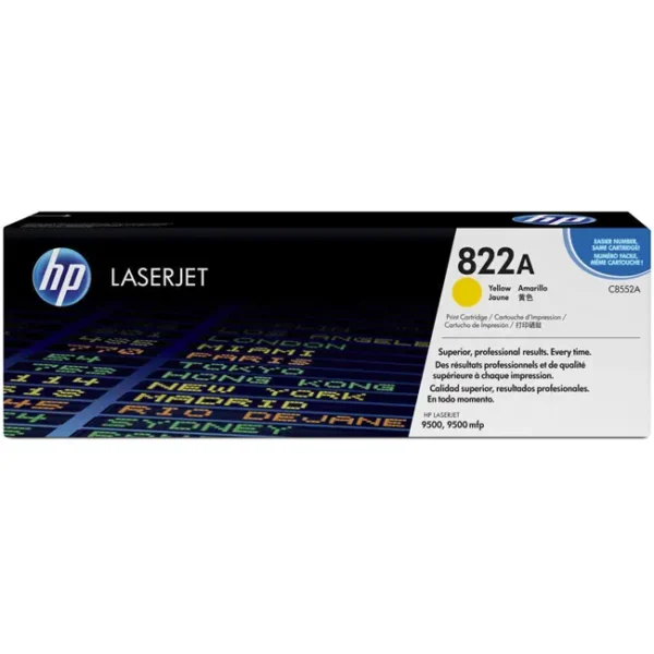 Toner HP 822A Amarelo C8552A 25.000 Pag.