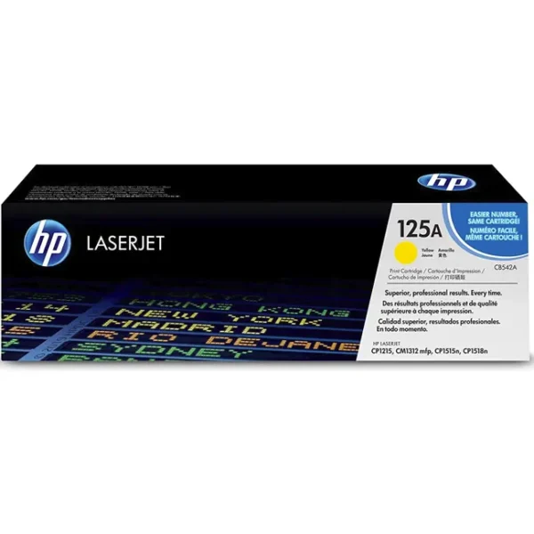 Toner HP 125A Amarelo CB542A 1.400 Pag.