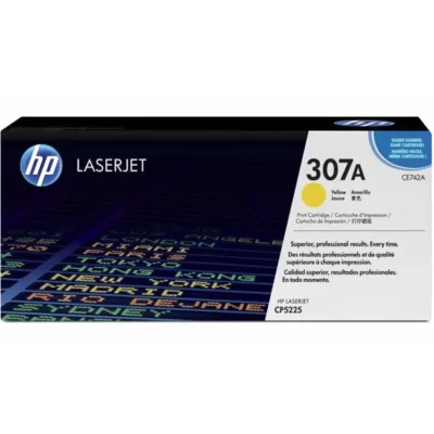 Toner HP 307A Amarelo CE742A 7.300 Pag.