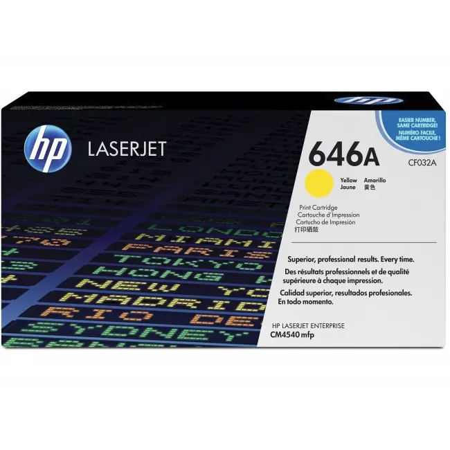 Toner HP 646A Amarelo CF032A 12.500 Pag. 1 Toner HP 646A Amarelo CF032A 12.500 Pag.