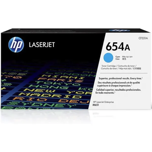 Toner HP 654A Ciano CF331A 15.000 Pag.