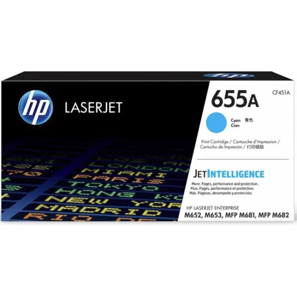 Toner HP 655 Ciano CF451A 10.500 Pag.