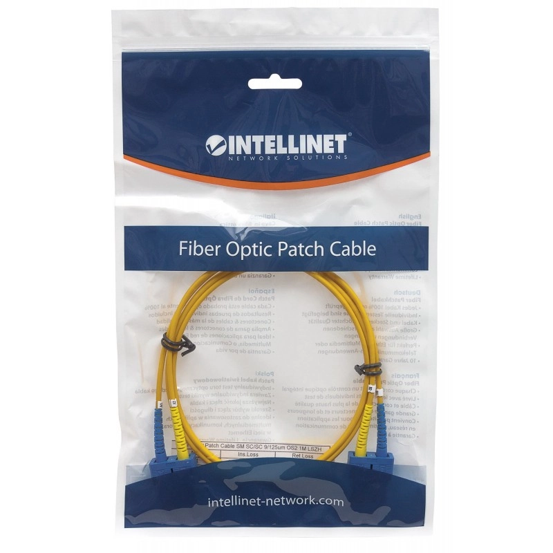 Patch Cord Fibra Óptica SC/SC 2M Duplex Single-Mode 9/125 OS2 4 Patch Cord Fibra Óptica SC/SC 2M Duplex Single-Mode 9/125 OS2 470612