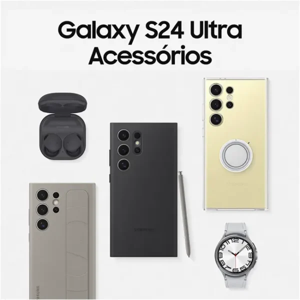 Smartphone Samsung Galaxy S24 Ultra 12GB 256GB Dual SIM Cinza Titânio