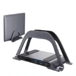 Base Vertical + Docking Station USB-A-C HDMI 4K RJ45 SD AUX 100W