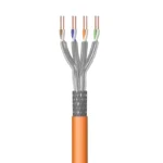 Bobine Cabo De Rede SFTP Ewent 100M CAT7 AWG23-1 Blindado Laranja IM1227