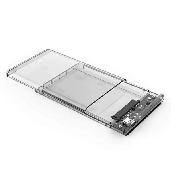 Caixa Externa Para HDD 2.5″ Orico SATA Para USB-C 3.1 Transparente
