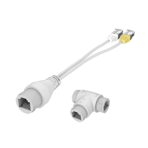 Conector de Cabo Simplificado Câmera POE Splitter 2 em 1 CAT6 POE SPLITTER EXTENSOR POE Conector Extensor de Cabo UTP POE Splitter 2 em 1 CAT6