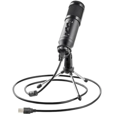 Microfone Gaming NGS GMICX-110  Unidirecional Tripé USB
