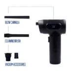 Mini Compressor de Ar Portátil Ewent EW5607 Recarregável 7500mAh 60W 60000RPM Preto