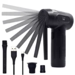 Mini Compressor de Ar Portátil Ewent EW5607 Recarregável 7500mAh 60W 60000RPM Preto