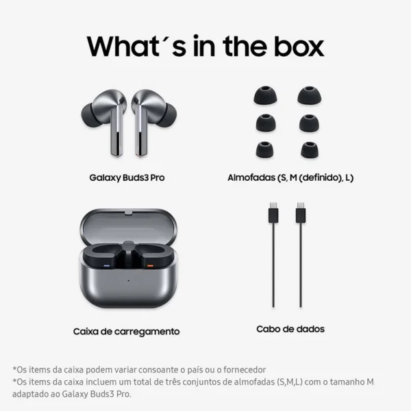 Auriculares Samsung Galaxy Buds 3 Pro Bluetooth Grafite SM-R630NZAAEUB