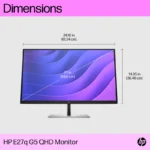 Monitor HP EliteDisplay E27Q G5 27" QHD VGA/HDMI/DP/4USB Rotation 6N6F2AS