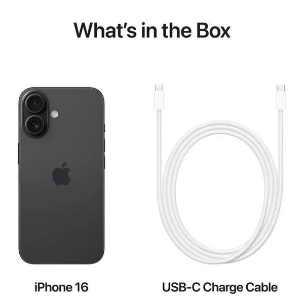 Smartphone Apple iPhone 16 6.1" 128GB Preto MYE73QL/A