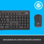Teclado + Rato Logitech MK295 Silent Wireless Combo PT Graphite 920-009870