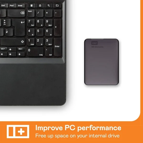 Disco Externo 2.5 5TB WD Elements USB 3.2 Preto WDBU6Y0050BBK-WESN