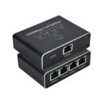 Mini Switch Portátil / RJ45 Splitter 1x4 Portas Gigabit USB-C