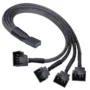 Motherboard Fan Cable Splitter 1x4 24AWG 27cm