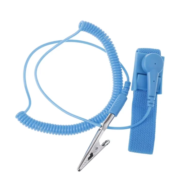 Pulseira Anti-Estática Espiral 1.8M Azul