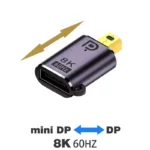 Adaptador Mini DP Para DisplayPort 8k@60Hz Bi-Direcional
