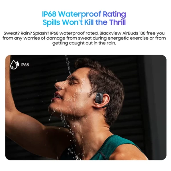 Auriculares Desportivos Blackview AirBuds 100 Bluetooth Preto 6931548317869