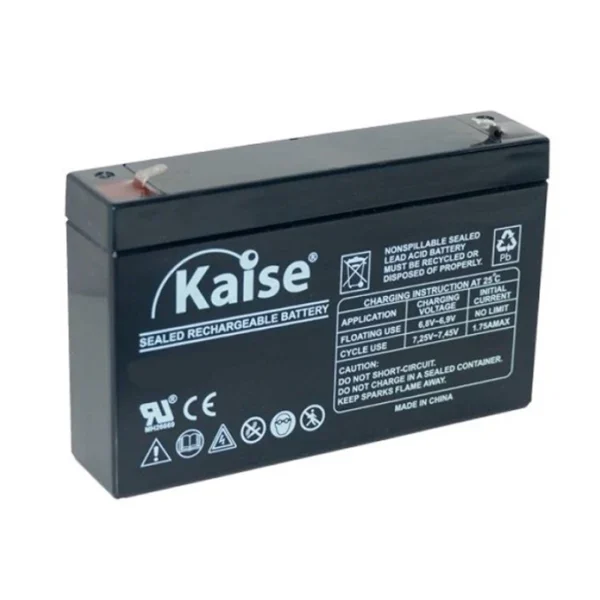 Bateria Kaise High Rate VRLA 6V 9AH 36W F2 KBHR690