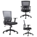 Cadeira Mesh High BIFMA GS023M Preta