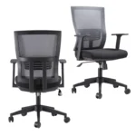 Cadeira Mesh High BIFMA GS023M Preta