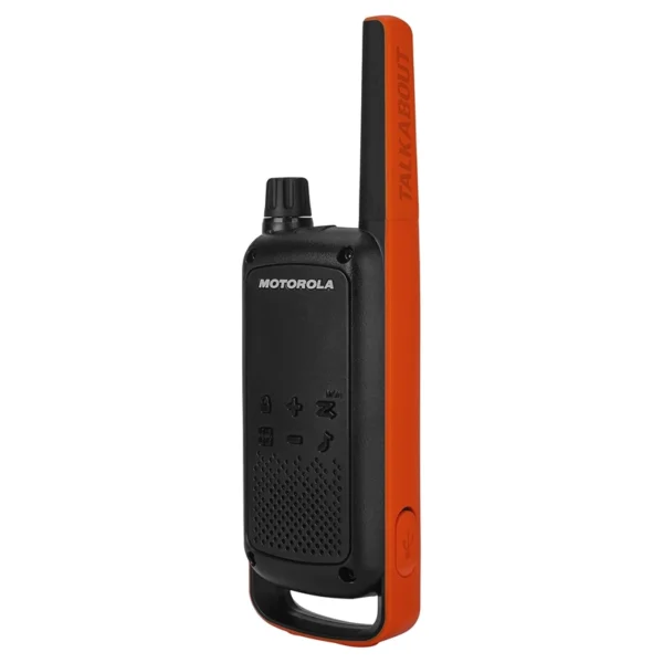 Rádio Walkie-Talkie Motorola T82 10Km 16CH IPX4 2Pcs Preto/Laranja T82-TWIN-PACK