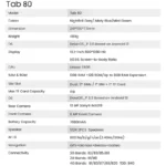 Tablet Blackview Tab 80 10.1" 8GB 128GB 4G LTE Cinzento 6931548314523