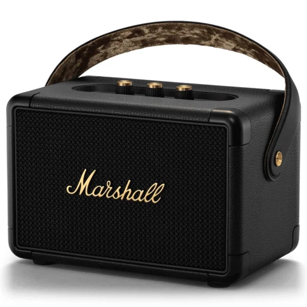Coluna Bluetooth Portátil Marshall Kilburn II Black & Brass