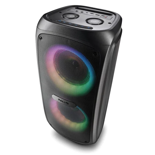 Coluna Bluetooth Portátil NGS Wildtemper 200W TWS/USB/AUX LED RGB 435430625837