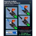 Testador de Fibra Óptica FTTH Pen Laser Tester, FC, LC 1mw 5KM