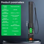 Testador de Fibra Óptica FTTH Pen Laser Tester, FC, LC 1mw 5KM