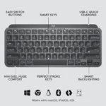 Kit Teclado + Rato Logitech MX Keys Mini Graphite 920-011048