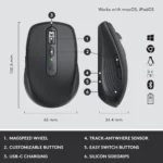 Kit Teclado + Rato Logitech MX Keys Mini Graphite 920-011048