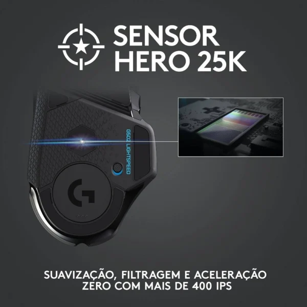 Rato Gaming Logitech G502 LightSpeed Wireless 25.600DPI 910-005568