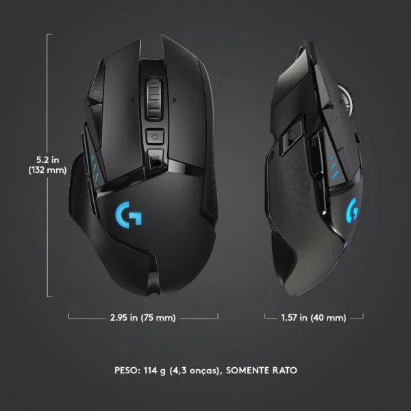Rato Gaming Logitech G502 LightSpeed Wireless 25.600DPI 910-005568