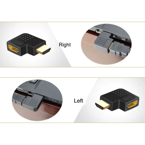 Adaptador Extensor HDMI 90º a 270º 4K@60Hz