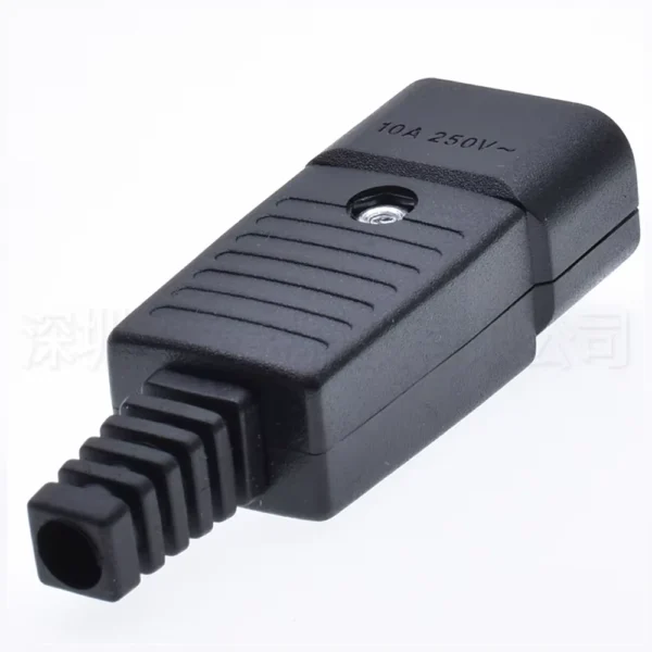 Conector Plugue C14/C15 10A 250V AC 3 Pinos 2500W IEC320