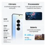 Smartphone Samsung Galaxy S25 6.2" 12GB/256GB Dual SIM Azul Marinho SM-S931BLBOAFB