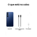 Smartphone Samsung Galaxy S25 6.2" 12GB/256GB Dual SIM Azul Marinho SM-S931BLBOAFB