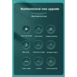 Ventilador Portátil de Ar Fresco Umidificado LED USB-C