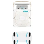 Ventilador Portátil de Ar Fresco Umidificado LED USB-C