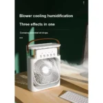 Ventilador Portátil de Ar Fresco Umidificado LED USB-C